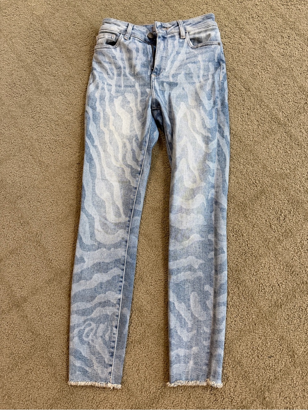 DL1961 Premium Designer Printed Skinny Jeans Size 25